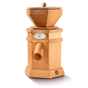 Komo PK1 grain mill profile view Komo PK1 grain mill profile view