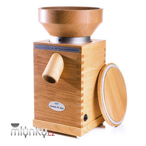 Komo Fidibus XL PLUS grain mill profile view Komo Fidibus XL PLUS grain mill profile view