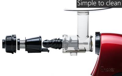 Sana EUJ-707 horizontal juicer red cleaning