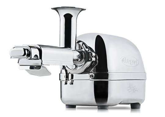 Angel 5500 twin-gear juicer side