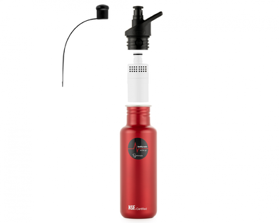 Sana stainless steel bottle expanded red